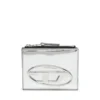 1dr bi-fold zip ii Δερμάτινο πορτοφόλι διπλό με οβάλ λογότυπο D