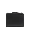 1dr bi-fold zip ii Μικρό δερμάτινο πορτοφόλι με πλακέτα με λογότυπο