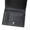 1dr bi-fold zip ii Μικρό δερμάτινο πορτοφόλι με πλακέτα με λογότυπο