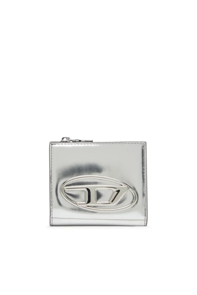 1dr bi fold zip l Διπλό πορτοφόλι από καθρέφτη δέρμα