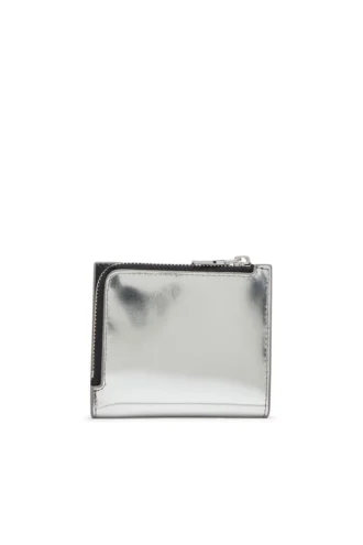 1dr bi fold zip l Διπλό πορτοφόλι από καθρέφτη δέρμα