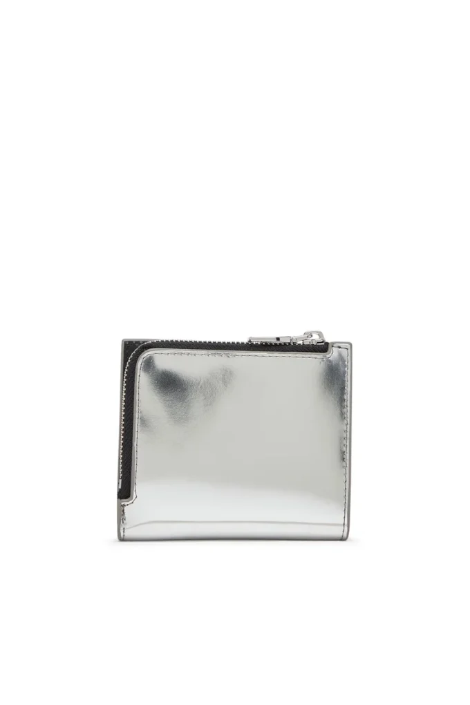 1dr bi fold zip l Διπλό πορτοφόλι από καθρέφτη δέρμα