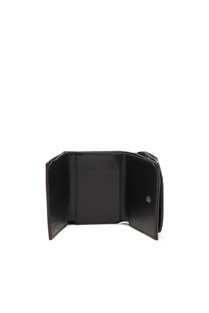 1dr tri fold coin xs ii Τριπλό πορτοφόλι από υγρό PU