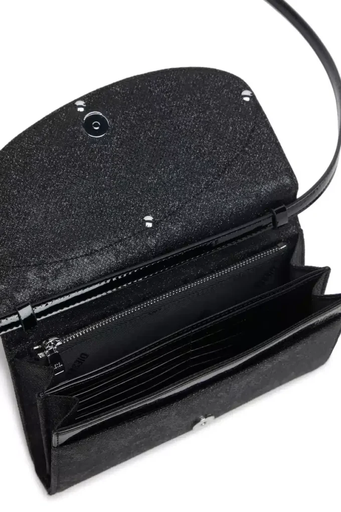 1dr wallet strap Πορτοφόλι σε glitter-camo Lurex