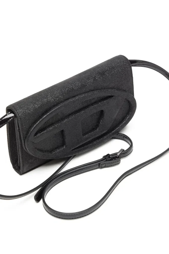 1dr wallet strap Πορτοφόλι σε glitter-camo Lurex