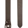 b-1dr Δερμάτινη ζώνη 4 cm με ματ αγκράφα