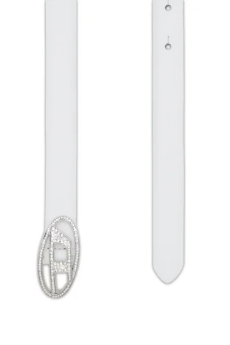 b-1dr strass 20 Λεπτή δερμάτινη ζώνη 1,9 cm με κρυστάλλινη αγκράφα