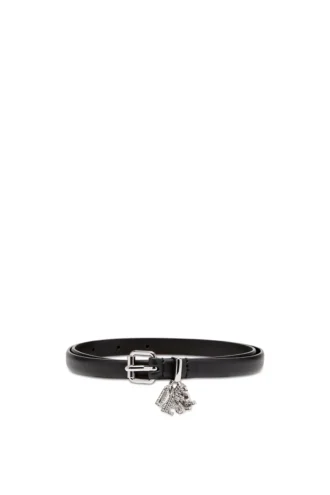 b-charm-loop Ζώνη από δέρμα νάπα 1,4 cm με λογότυπα