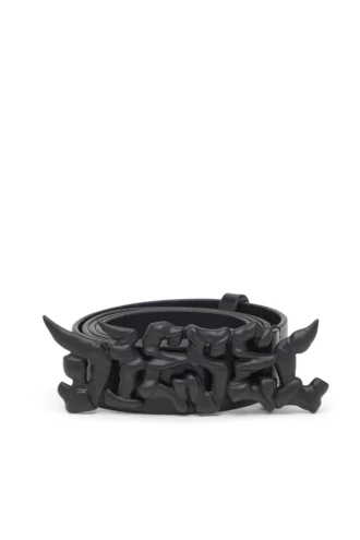 b-graffiti Ζώνη από δέρμα pull-up 3,5 cm με αγκράφα graffiti