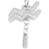 charm acquarius Μεταλλικό charm Υδροχόος με στρας