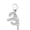 charm aries Μεταλλικό charm Κριός με στρας