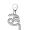 charm cancer Μεταλλικό charm Cancer με στρας