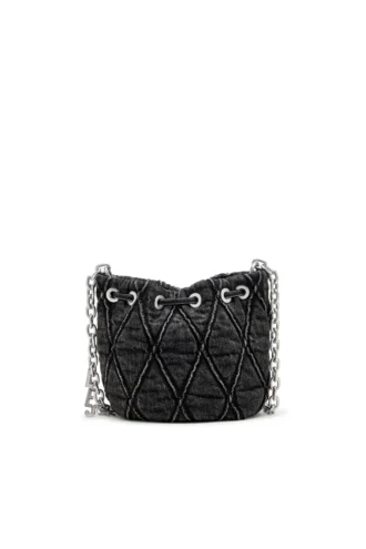 charm-d bucket s Τσάντα Charm-D S-Mini από καπιτονέ τζιν