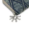 charm-d continental zip l Πορτοφόλι με φερμουάρ από καπιτονέ τζιν Argyle charm-d continental zip l Πορτοφόλι με φερμουάρ από καπιτονέ τζιν Argyle
