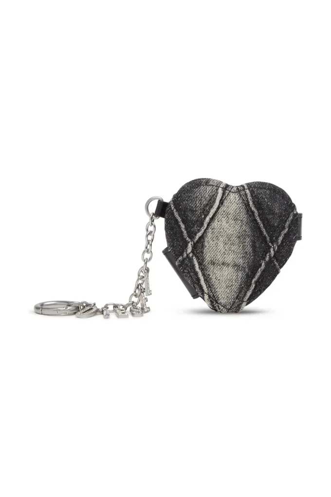 charm-d mirror Κρεμαστό καθρέφτη σε καπιτονέ τζιν με σχέδιο argyle