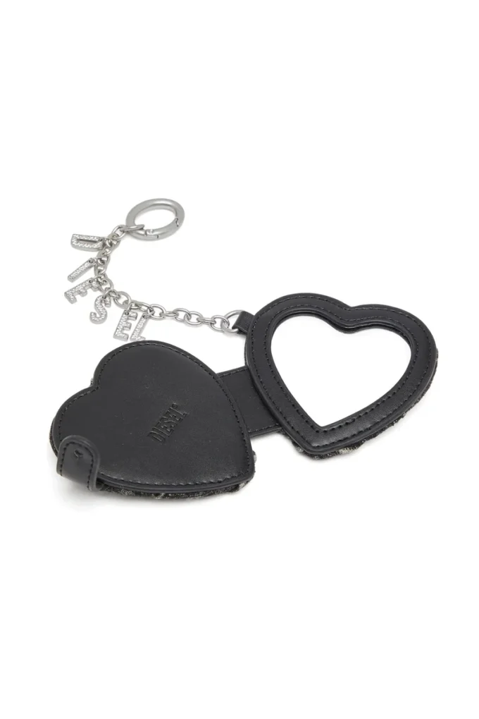 charm-d mirror Κρεμαστό καθρέφτη σε καπιτονέ τζιν με σχέδιο argyle