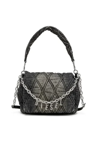 charm-d shoulder m Τσάντα ώμου Charm-D M από καπιτονέ τζιν