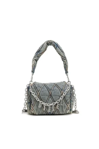 charm-d shoulder s Charm-D S-Μικρή τσάντα χειρός από καπιτονέ τζιν