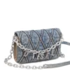 charm-d wallet strap Πορτοφόλι σε καπιτονέ τζιν με σχέδιο argyle charm-d wallet strap Πορτοφόλι σε καπιτονέ τζιν με σχέδιο argyle