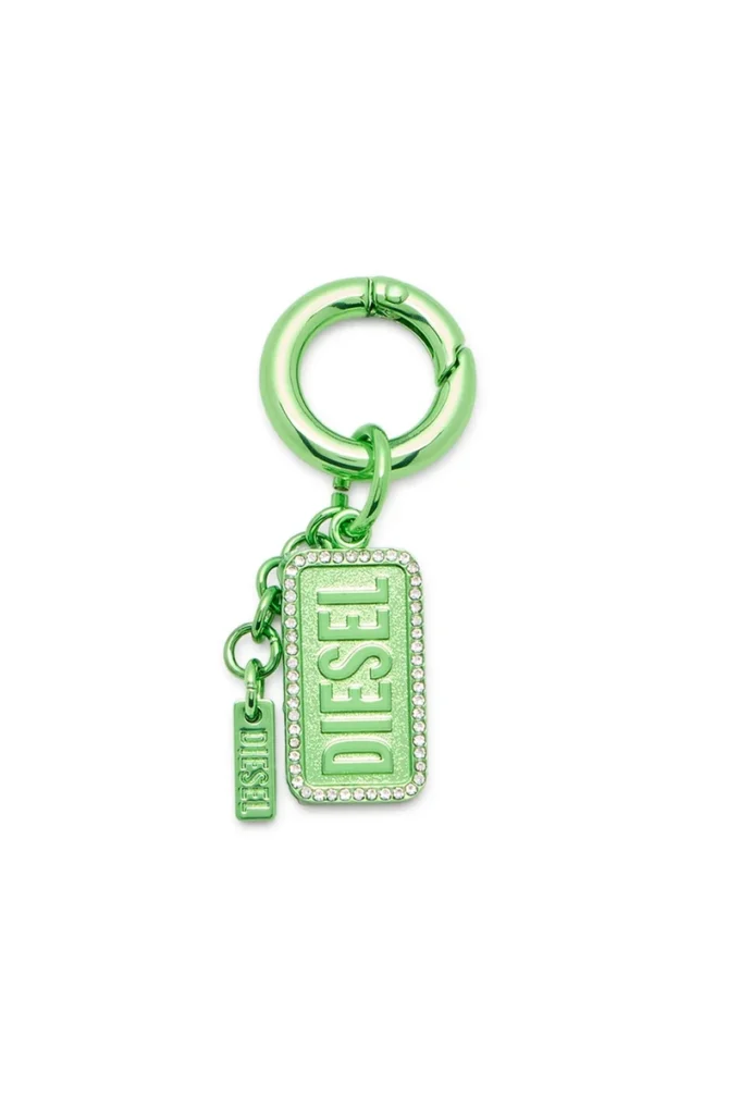 charm-diesel Μεταλλικό μπρελόκ με λογότυπο Diesel και στρας charm-diesel Μεταλλικό μπρελόκ με λογότυπο Diesel και στρας