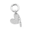 charm-heart Μεταλλικό μενταγιόν καρδιά με στρας charm-heart Μεταλλικό μενταγιόν καρδιά με στρας
