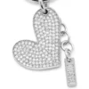 charm-heart Μεταλλικό μενταγιόν καρδιά με στρας charm-heart Μεταλλικό μενταγιόν καρδιά με στρας