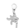 charm pisces Μεταλλικό charm Ιχθύες με στρας