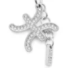 charm pisces Μεταλλικό charm Ιχθύες με στρας