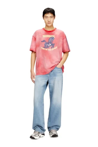 cl-t-boxt-horse Βαμβακερό T-shirt με γραφικό τύπωμα αλόγου