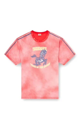 cl-t-boxt-horse Βαμβακερό T-shirt με γραφικό τύπωμα αλόγου