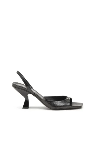 d-amber 75 σανδάλια D-Amber-Slingback σανδάλια από δέρμα με εφέ σαύρας