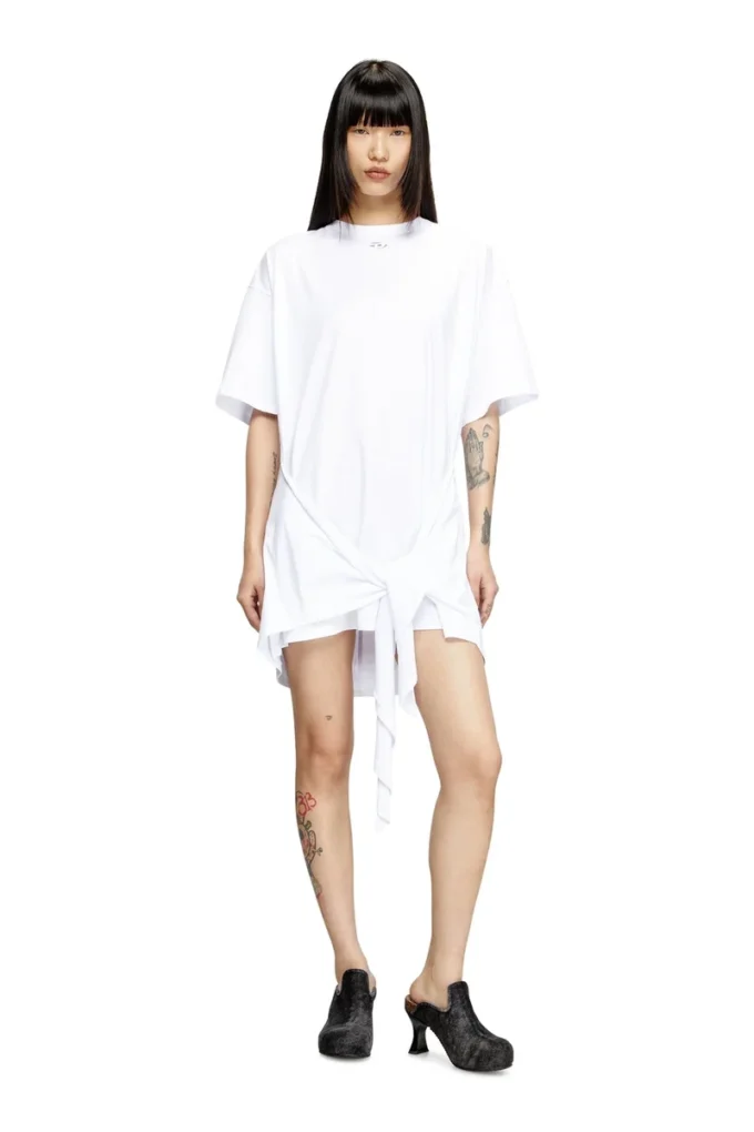 d-eivor Φόρεμα T-shirt με δέσιμο μπροστά d-eivor Φόρεμα T-shirt με δέσιμο μπροστά