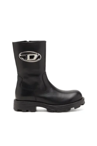 d-hammer bkr d w Μπότες D-Hammer-Biker από γυαλιστερό δέρμα