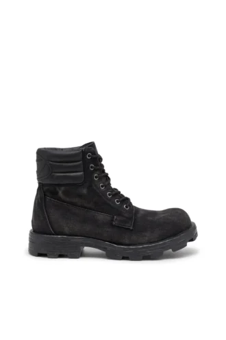 d-hammer lace up D-Hammer-Μπότες μάχης από τζιν και δέρμα