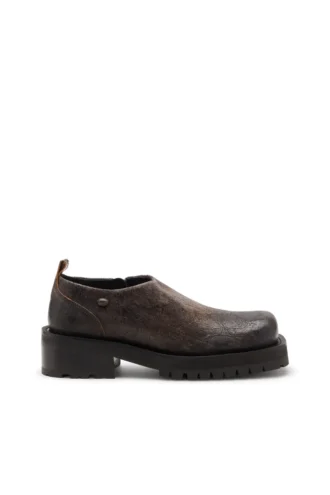 d-texan clog D-Texan-Παπούτσια με φερμουάρ από σουέτ με εφέ crackle