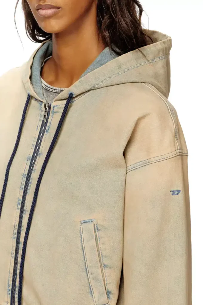 de-giri-crop jogg Φούτερ με φερμουάρ από χρωματιστό JoggJeans