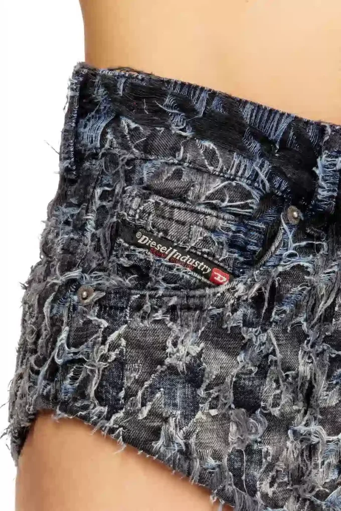 de-jizz-fsh2 Σορτς από τζιν με τυπώματα houndstooth tie-dye