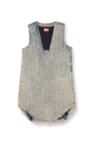 de-laris-dress-s2 Φόρεμα από τζιν με εφέ φθοράς