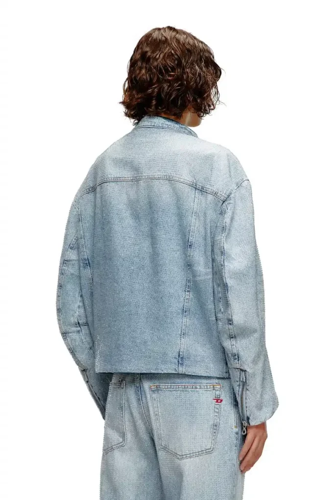 de-marge-fse Oversized μπουφάν από κρυστάλλινο τζιν
