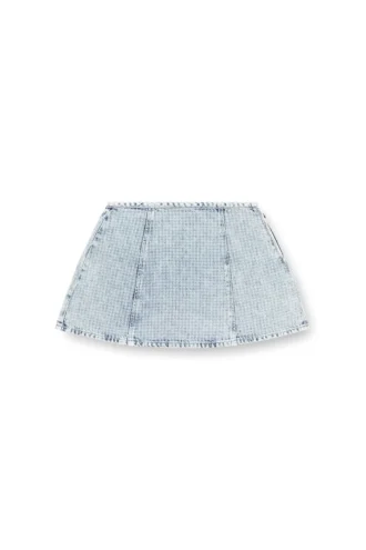 de-sweny-s Μίνι φούστα από γραφικό τζιν με κρύσταλλα