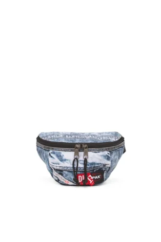diesel springer Τσάντα μέσης σε trompe l’oeil denim
