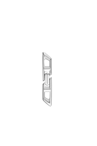 dl1348040 ασημένιο κόσμημα D Logo Ασημένια σκουλαρίκια