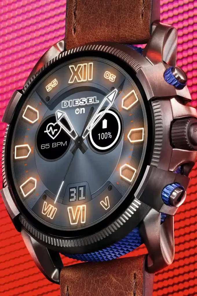 dt2009 Full Guard 2.5 smartwatch καφέ δέρμα