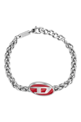 dx1445 Βραχιόλι με κόκκινο σμάλτο και αλυσίδα από ανοξείδωτο ατσάλι dx1445 Βραχιόλι με κόκκινο σμάλτο και αλυσίδα από ανοξείδωτο ατσάλι