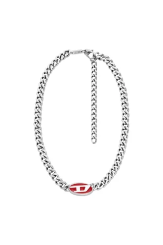 dx1446 Κολιέ με αλυσίδα από κόκκινο σμάλτο dx1446 Κολιέ με αλυσίδα από κόκκινο σμάλτο