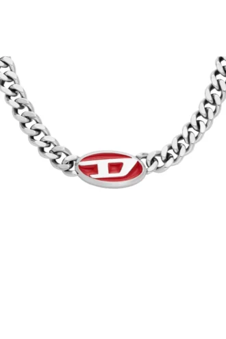 dx1446 Κολιέ με αλυσίδα από κόκκινο σμάλτο dx1446 Κολιέ με αλυσίδα από κόκκινο σμάλτο
