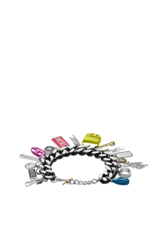 dx1524 jewel Μαύρο βραχιόλι με αλυσίδα από ανοξείδωτο ατσάλι dx1524 jewel Μαύρο βραχιόλι με αλυσίδα από ανοξείδωτο ατσάλι