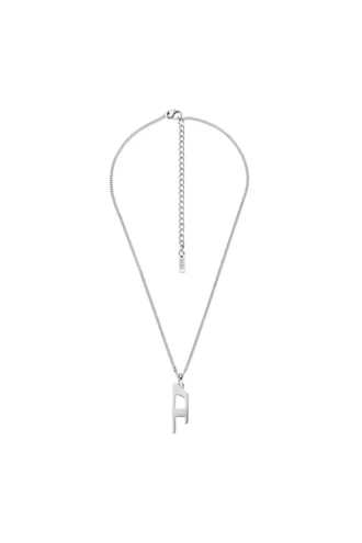 dx1625040 κοσμήματα Κολιέ με κρεμαστό κολιέ από ανοξείδωτο ατσάλι με λογότυπο d