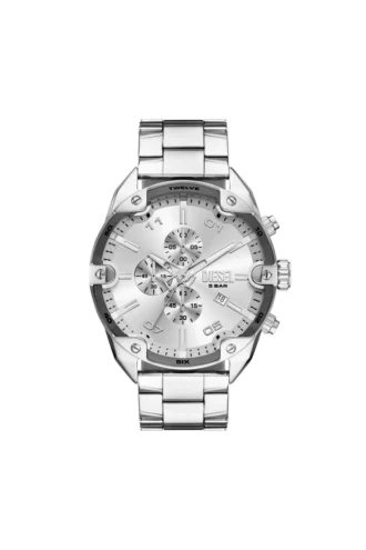 dz4677 Ρολόι Diesel Spiked Chronograph από ανοξείδωτο ατσάλι