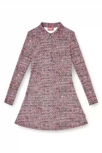 Φόρεμα d-polyna Lycra με bouclé print Φόρεμα d-polyna Lycra με bouclé print